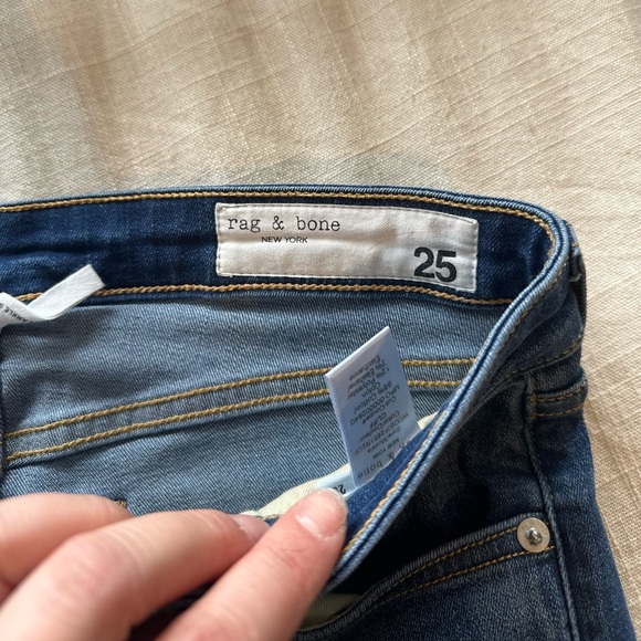 Rag and Bone Cate Mid Rise Ankle Skinny Jeans - Picture 2 of 7